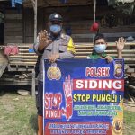 Guna Mencegah Praktek Pungli di Daerah Hukum Polsek Siding, Personel Beri Himbaun Warga
